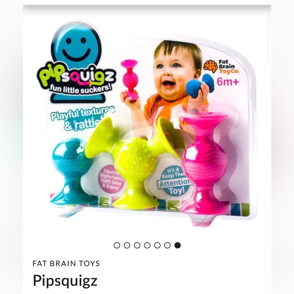 Pip Squigz Suction Cup & Rattle Toy Set